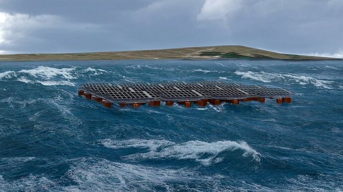 An artist’s rendition of the North Sea pilot plant. Source: Moss Maritime
