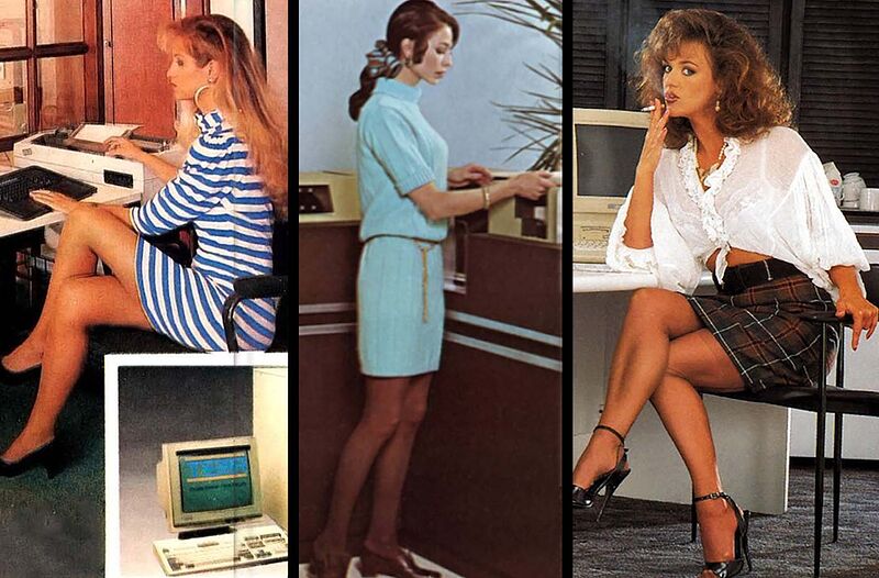 When Advertisers Used Women in Tiny Miniskirts to Promote Computer Systems, 1960s-1980s