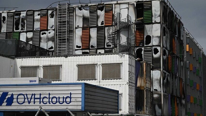 OVH data centre in Strasbourg after fire