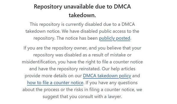 github dmca
