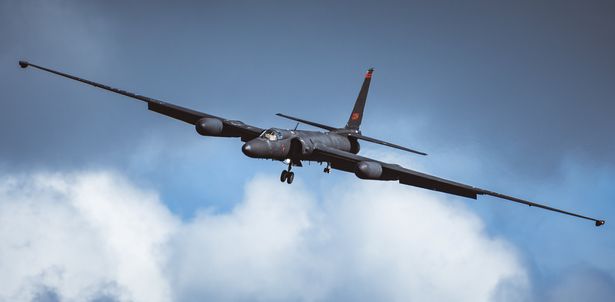 The U-2 spy plane landed at RAF Fairford in Gloucestershire and is an icon of the Cold War