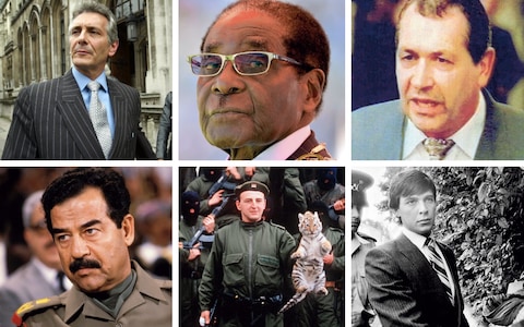 Six of the most notorious clients di Stefano has represented – or claims to have represented: Nicholas van Hoogstraten, Robert Mugabe, John ‘Goldfinger’ Palmer, Saddam Hussein, Arkan, Jeremy Bamber