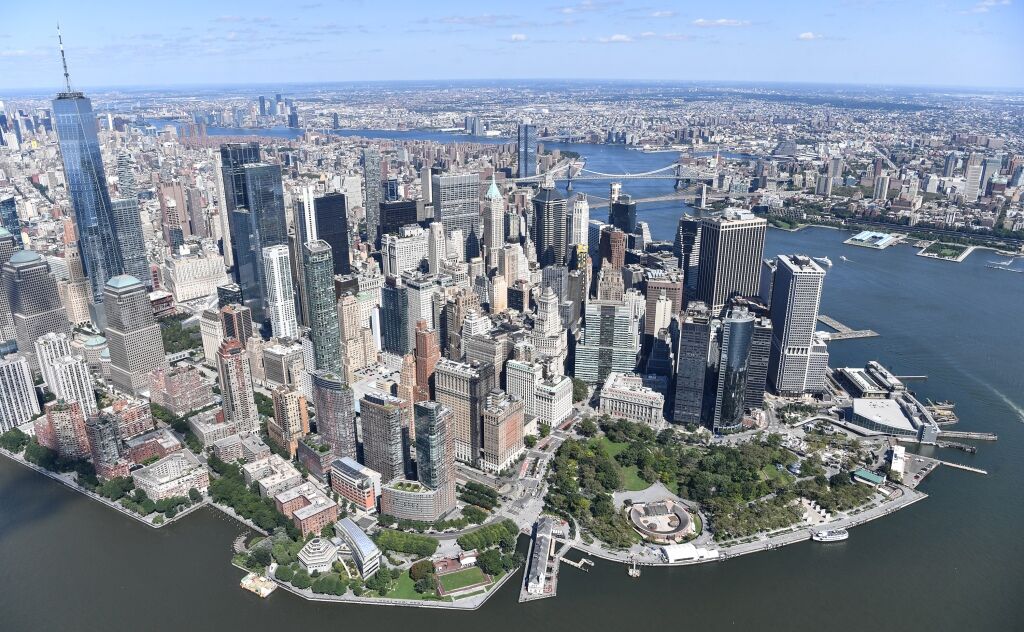 Lower Manhattan is at unique risk of flooding due to NYC sinking into its ground.